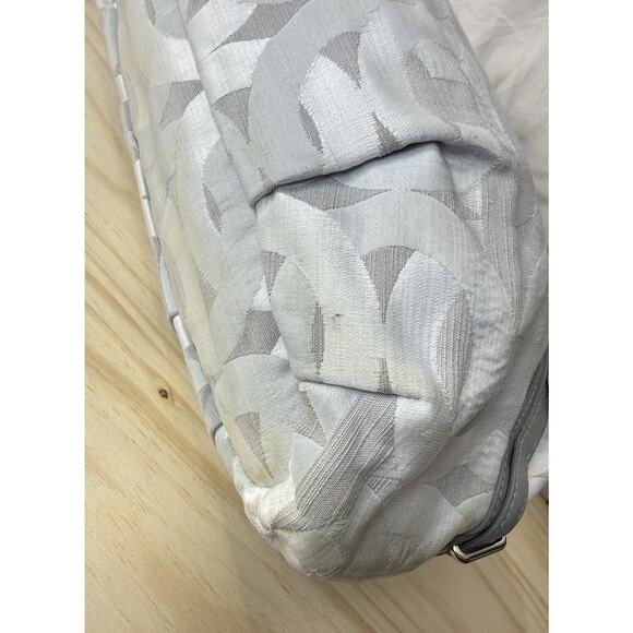 Coach Madison Sophia Satchel Grey Jacquard Fabric Purse Silver Hardware - Picture 12 of 16